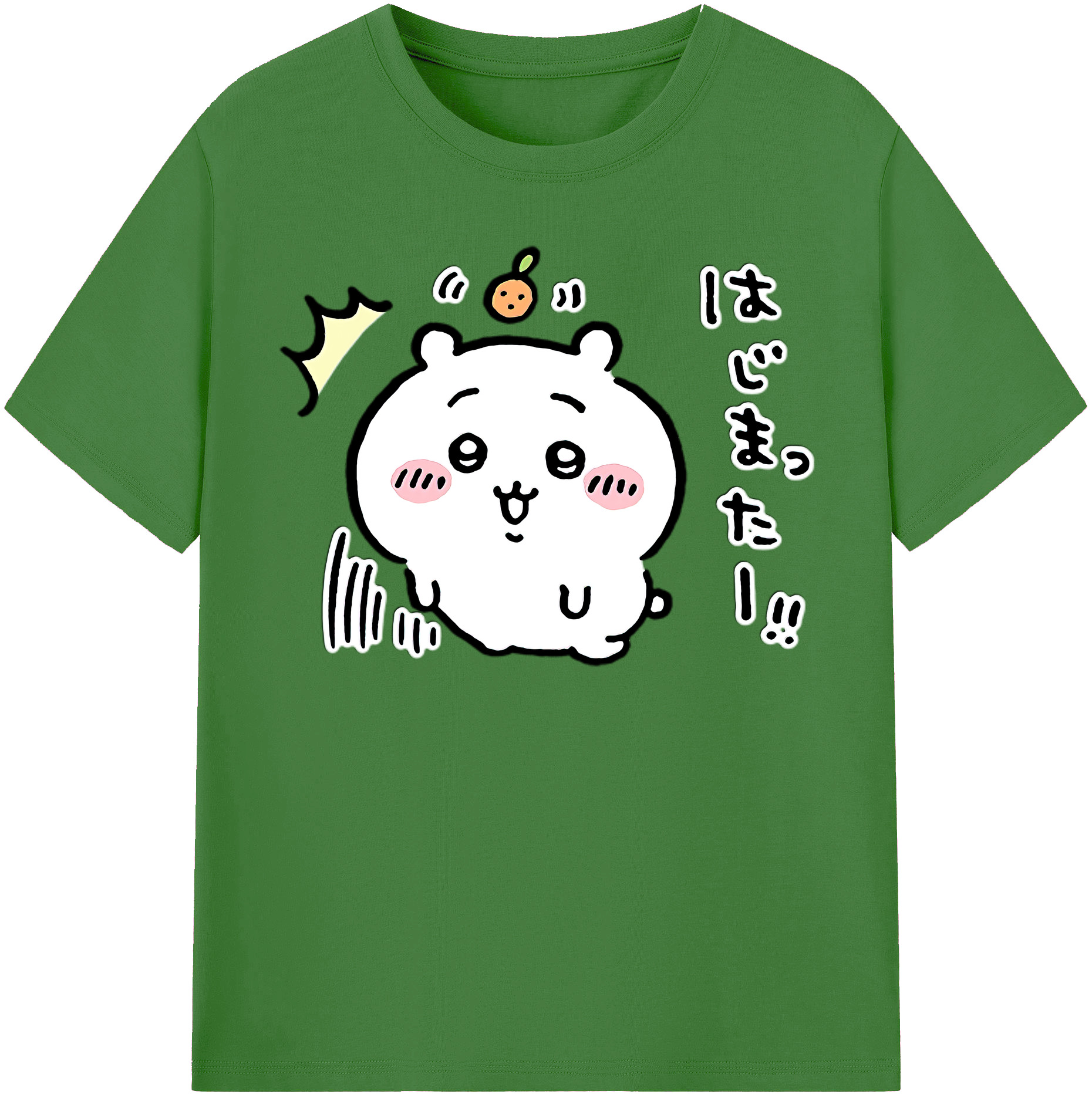 （画像用） ちいかわ ちいかわ Chii-kawa chiikawa レディースカジュアルプリントTシャツ（綿100％）